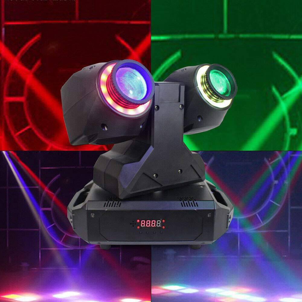 Professional RGBW DMX512 LED Moving Head Light - Dual Arm Big Eyes Stage Light with Sound Activation for Disco, Wedding, Concert & Festival Events | Perfect for Uplighting, Pinspot Effects & Dynamic Stage Lighting