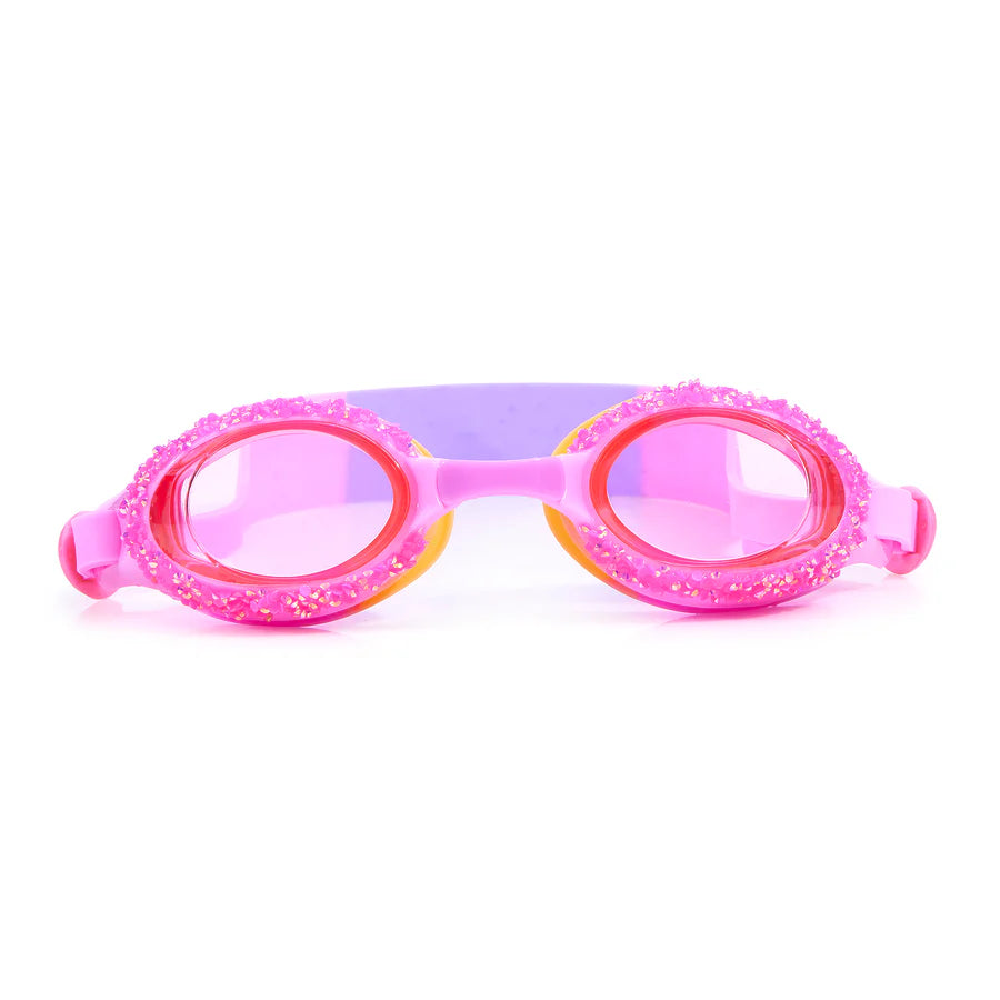 Bling2o Kids Swim Goggles - Rock Candy Pink | Anti-Fog UV Protection Swimming Goggles for Girls & Boys | Perfect for Pool, Beach & Water Sports