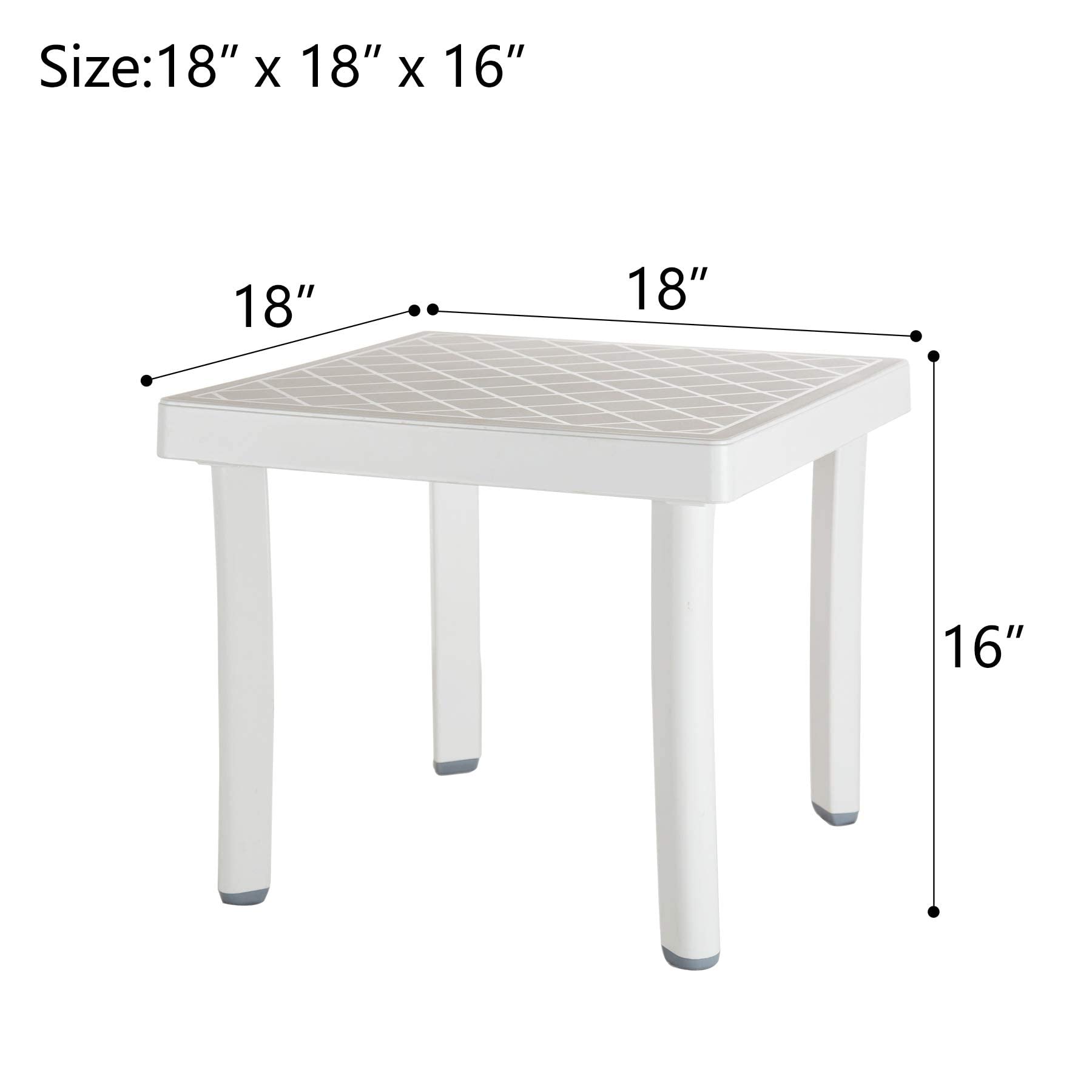 DOMI Adjustable Aluminum Pool Lounge Chair - All-Weather Outdoor Chaise Lounge with Side Table for Deck, Lawn & Backyard - Gray Textilene Fabric - Perfect for Poolside Relaxation, Sunbathing & Outdoor Lounging