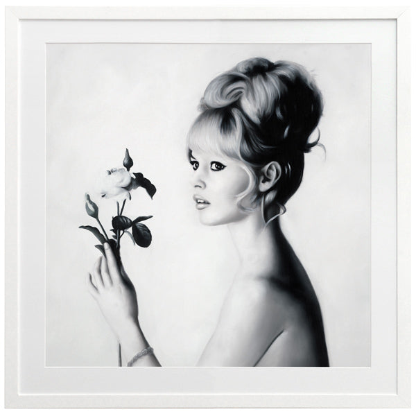 Brigitte Framed Art Print - Elegant Wall Decor for Living Room, Bedroom & Office - Perfect Home Decoration Gift