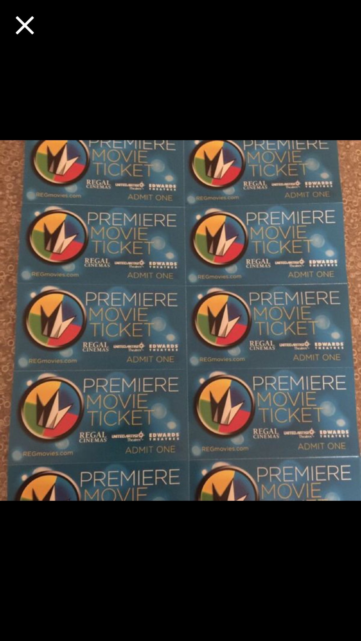 10 Regal Entertainment Group Premiere Movie Tickets - Watch Latest Blockbusters in Luxury Theaters | Perfect for Date Nights & Family Outings