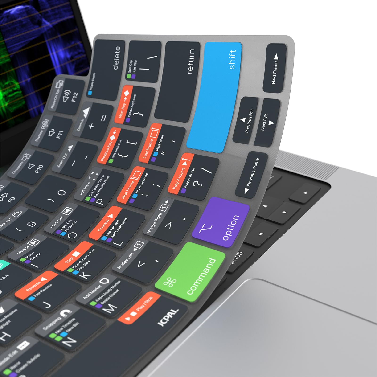 JCPal DaVinci Resolve Shortcut Keyboard Cover for MacBook Pro 14