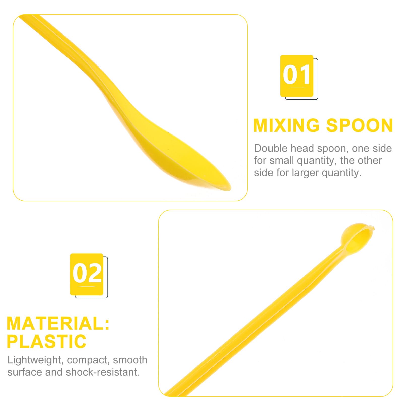 50-Pack Stainless Steel Lab Spatulas - Mini Micro Scoop Sampling Spoons for Laboratory, Mixing, Cap Filling & Stirring | Durable Plastic Handle, Perfect for Chemistry, Baking & DIY Crafts