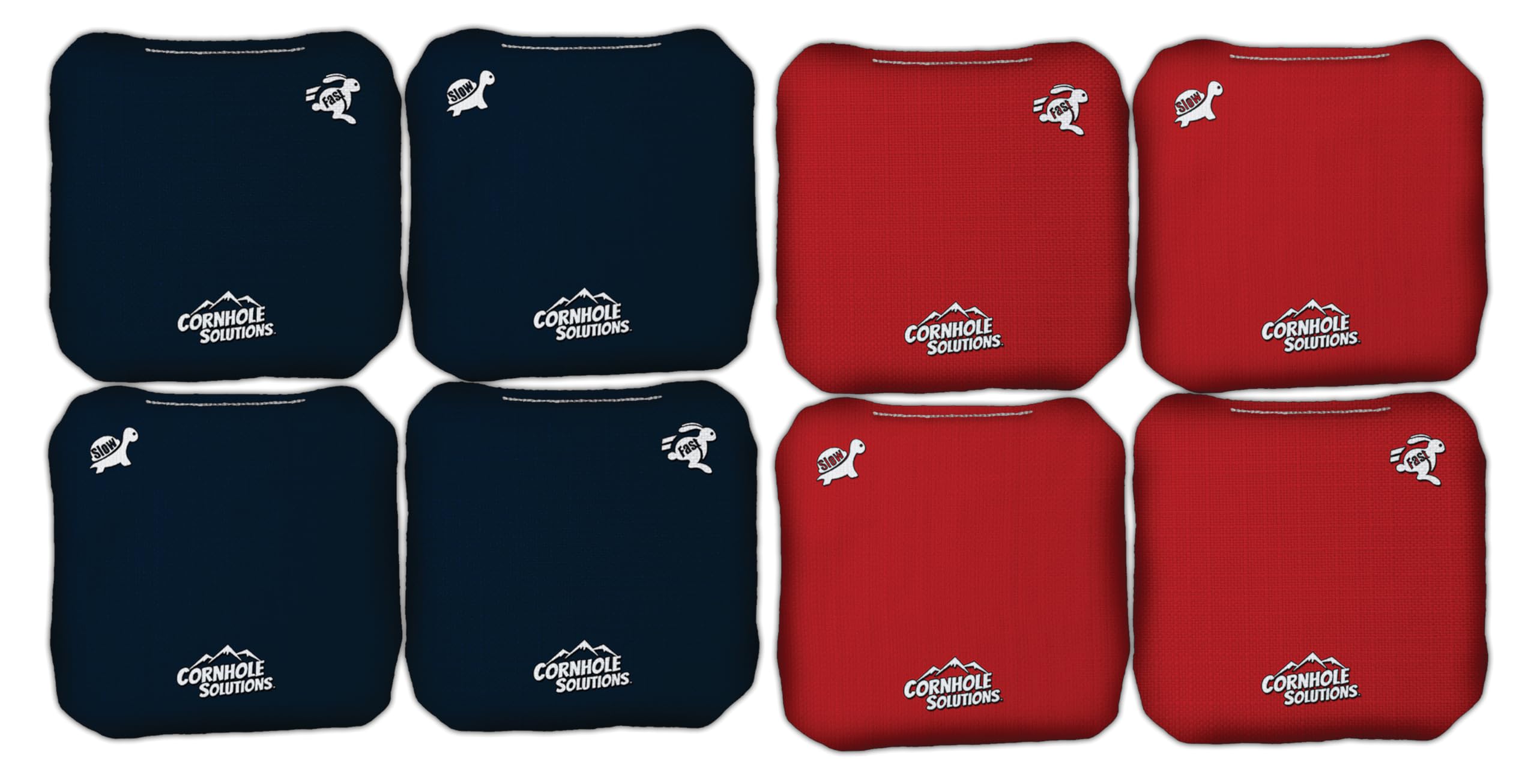 Professional Regulation 6x6 Cornhole Bags Set of 8 - Pro Style Stick & Slick Bean Bags in Solid Colors for Outdoor Games, Tailgating, Backyard Parties and Cornhole Tournaments