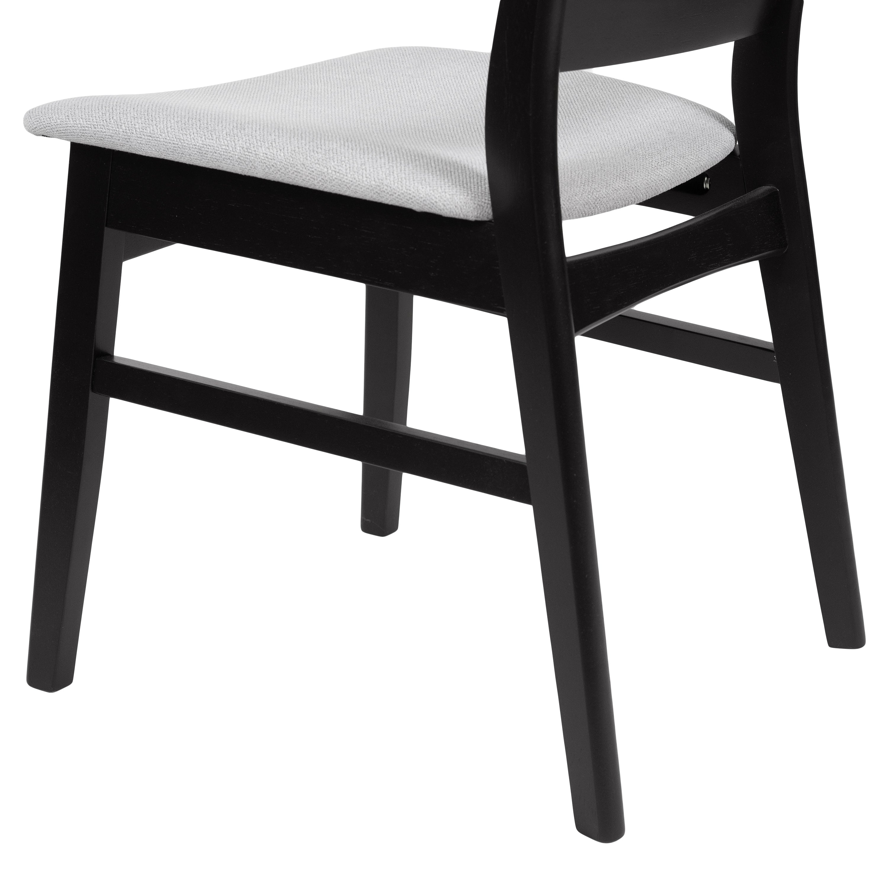 Modern Dining Chairs Set of 2 - Sturdy Wooden Kitchen Chairs with Padded Seats - Perfect for Dining Room, Kitchen, Breakfast Nook & Small Spaces