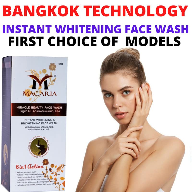 Instant Whitening Miracle Beauty Face Wash for Girls - Brightening & Cleansing Facial Cleanser for Women - Perfect for Daily Skincare & Glowing Skin