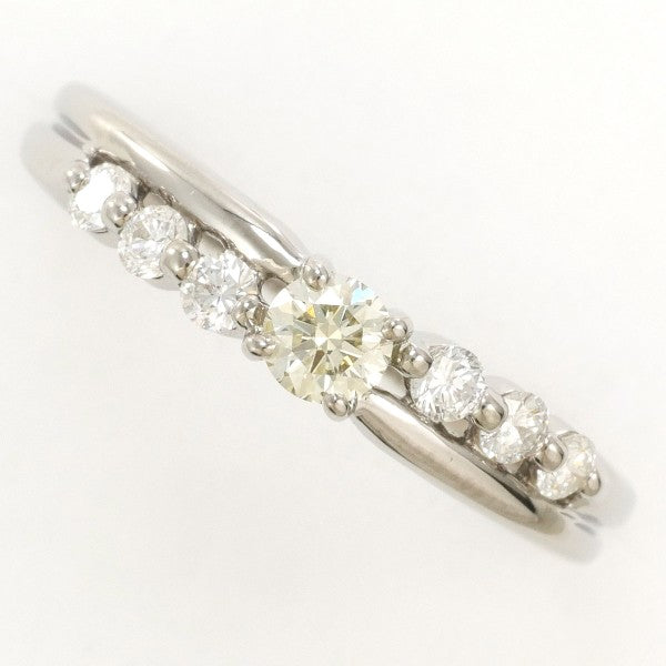18K White Gold Yellow Diamond Ring for Women - Elegant Wedding, Engagement & Anniversary Jewelry Gift - Perfect for Special Occasions & Everyday Luxury