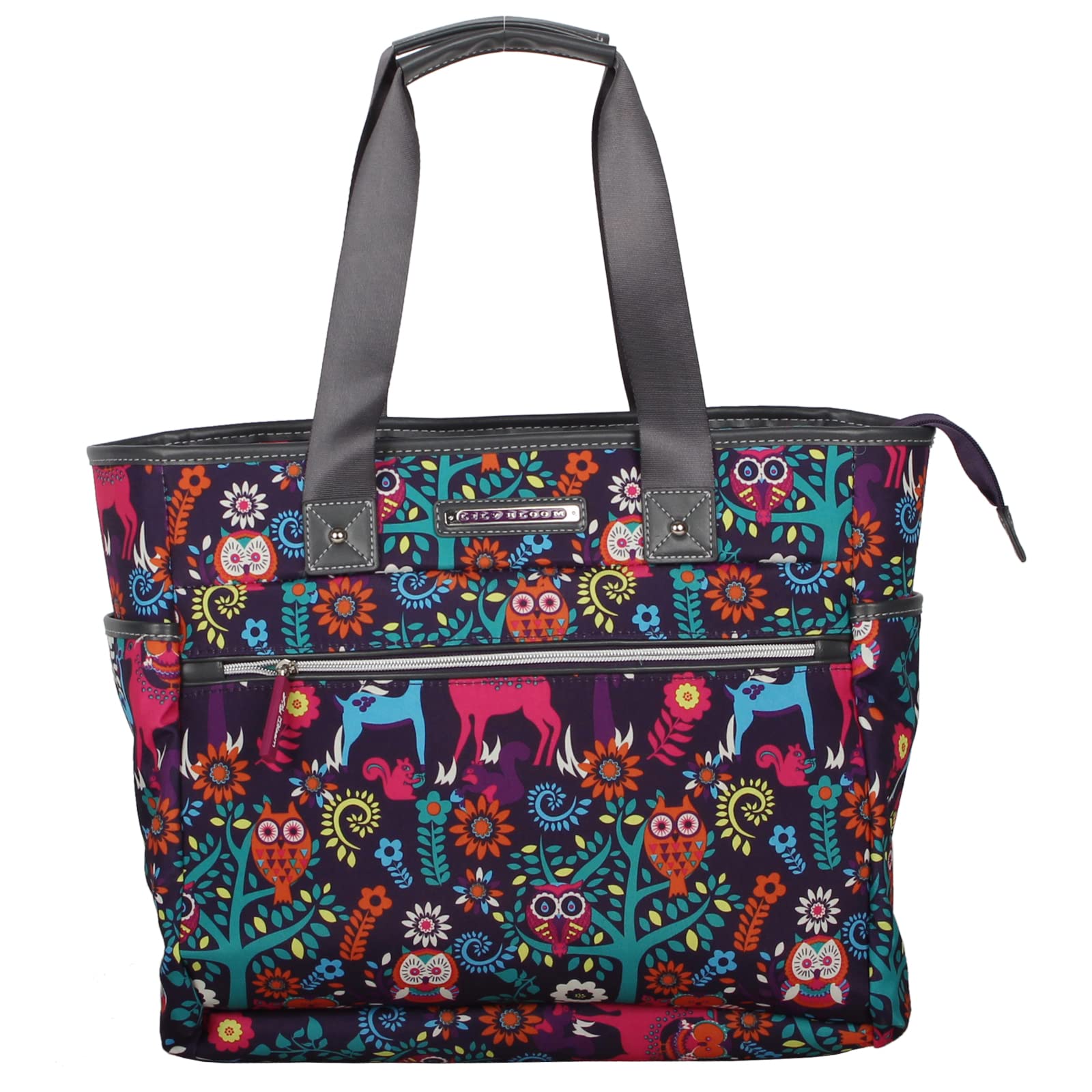 Lily Bloom Floral Print Handbag for Women - Large Capacity Tote Bag, Satchel Shoulder Purse - Perfect for Work, Travel & Everyday Use