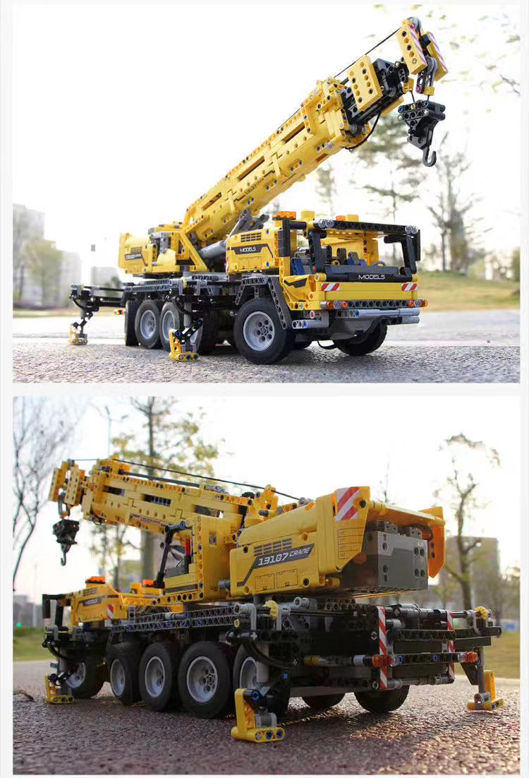 2590PCS Mouldking Crane MK II Car Building Blocks Set - 13107 Construction Toy for Adults & Kids, Perfect for DIY Projects, Gifts, and Collectors