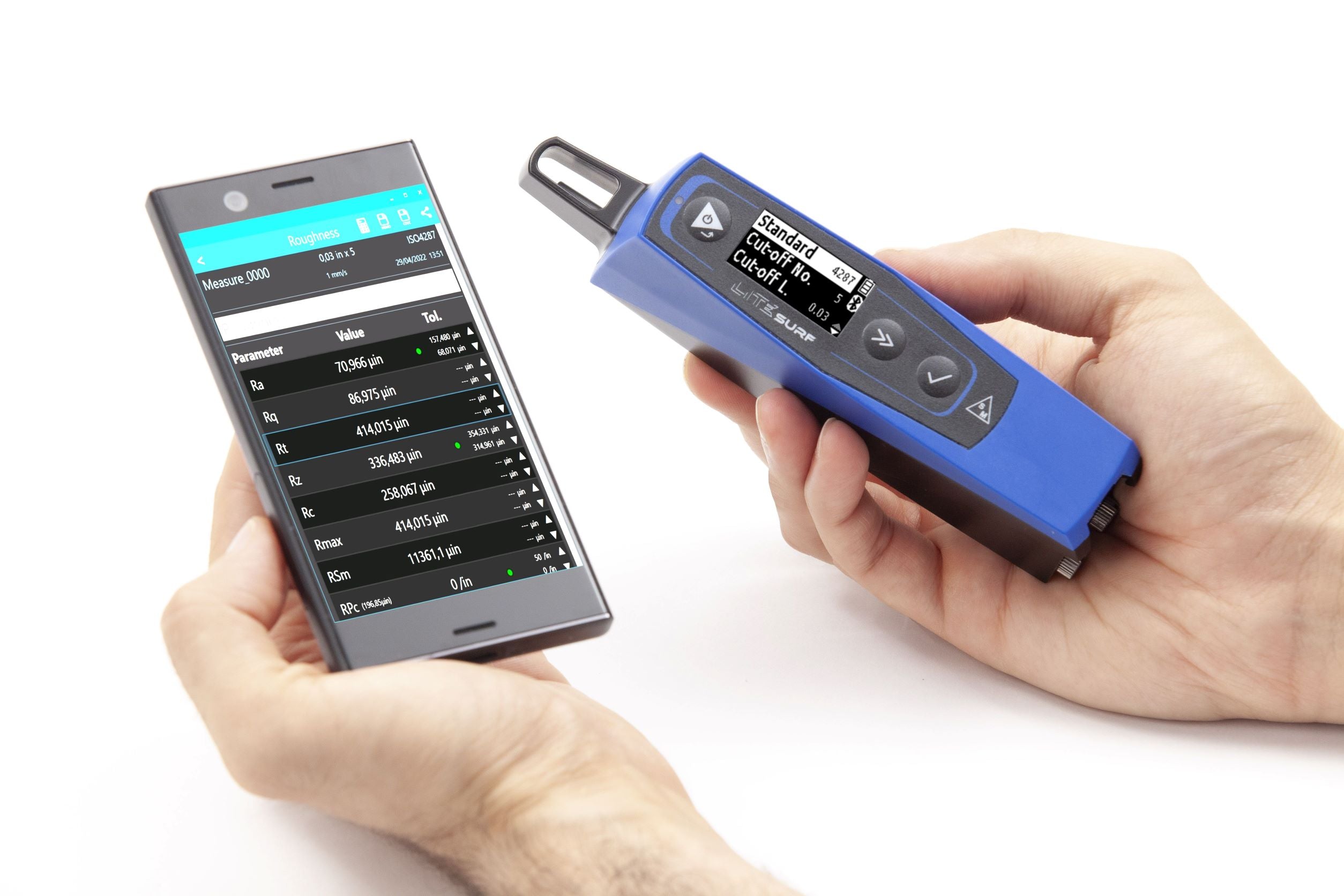 LiteSurf Surface Roughness Tester - Portable Digital Profilometer for Metal, Plastic & Wood - Complete Measurement System with Data Analysis Software | Ideal for Quality Control in Manufacturing & Engineering Labs