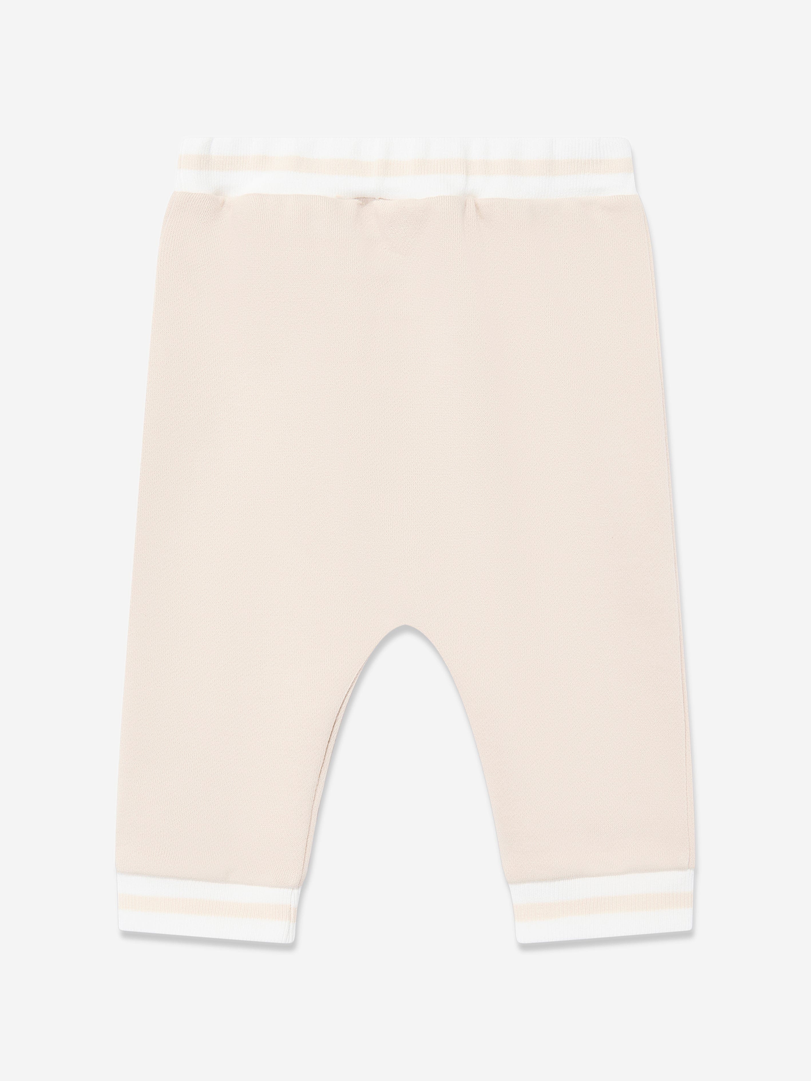 Soft and Comfortable Baby Logo Joggers in Beige - Perfect for Playtime, Outings & Cozy Loungewear