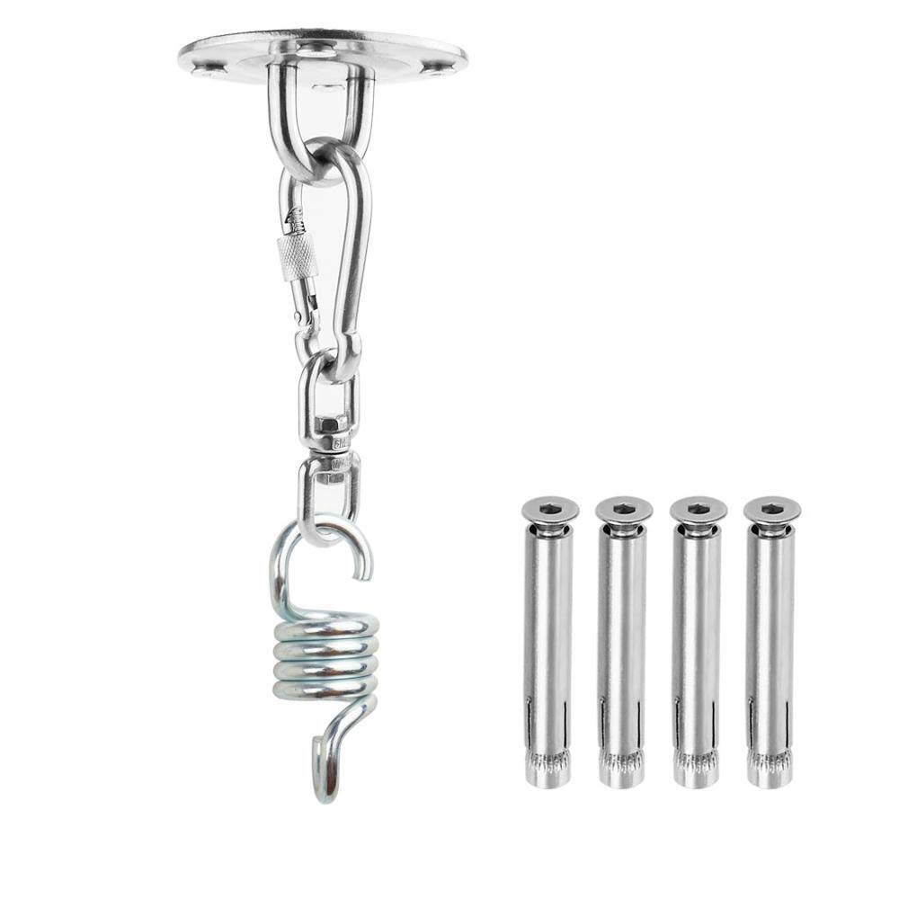 Heavy Duty Swing Hanger Set - Anchor Bracket Hook for Hammock Stand, Yoga Swing, Brazilian Hammock & Outdoor Swing Chair - Indoor/Outdoor Ceiling Mount Hooks with Easy Installation (Concrete Wall Mount) - Perfect for Backyard, Patio, Garden & Home Relaxation