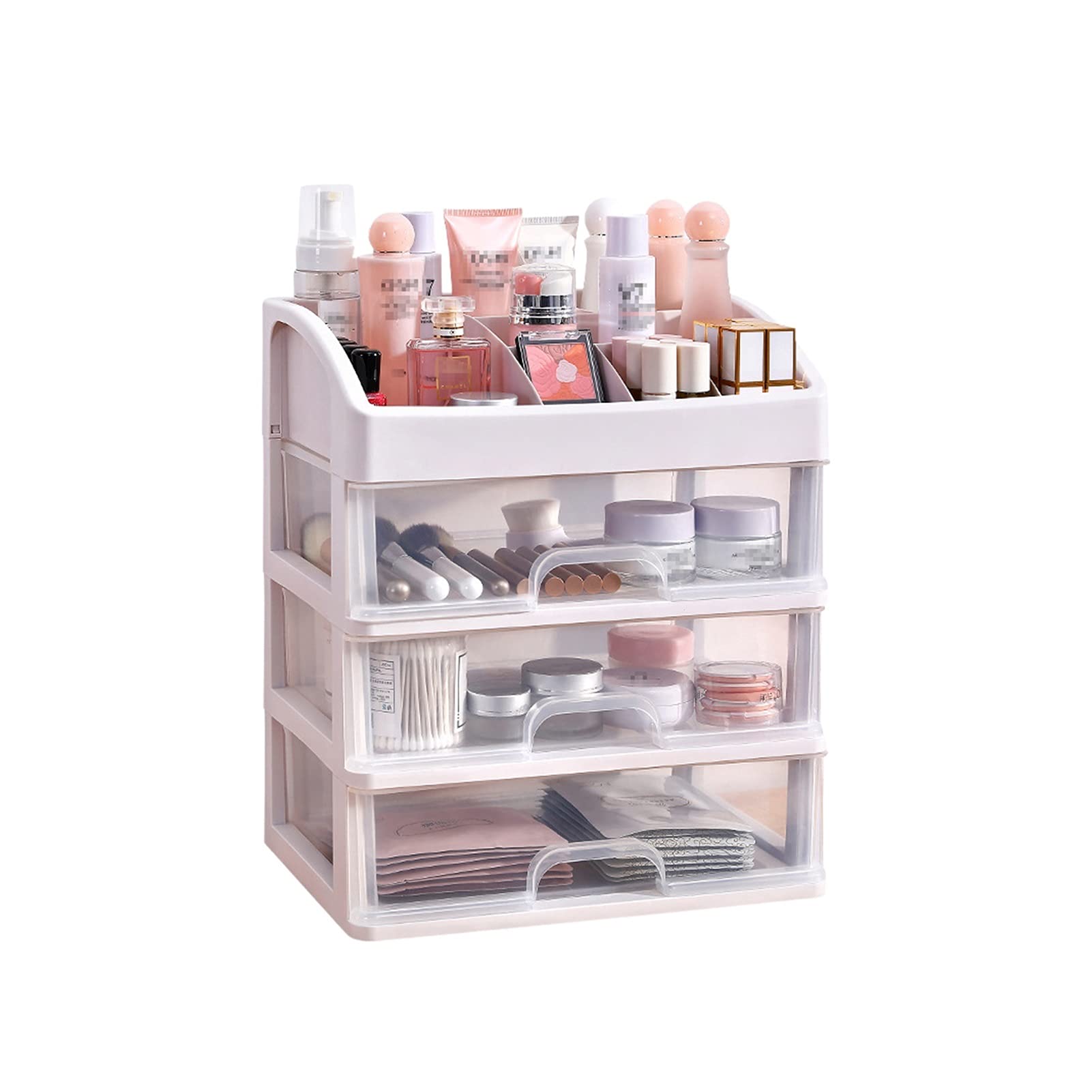 YINGHUA Multi-Function Makeup Organizer & Jewelry Storage Box for Desktop