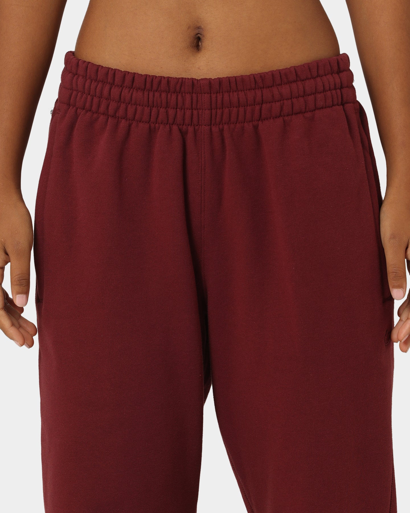 Adidas C French Terry Pants for Men - Shadow Red Joggers with Comfort Fit | Perfect for Gym, Running & Casual Wear