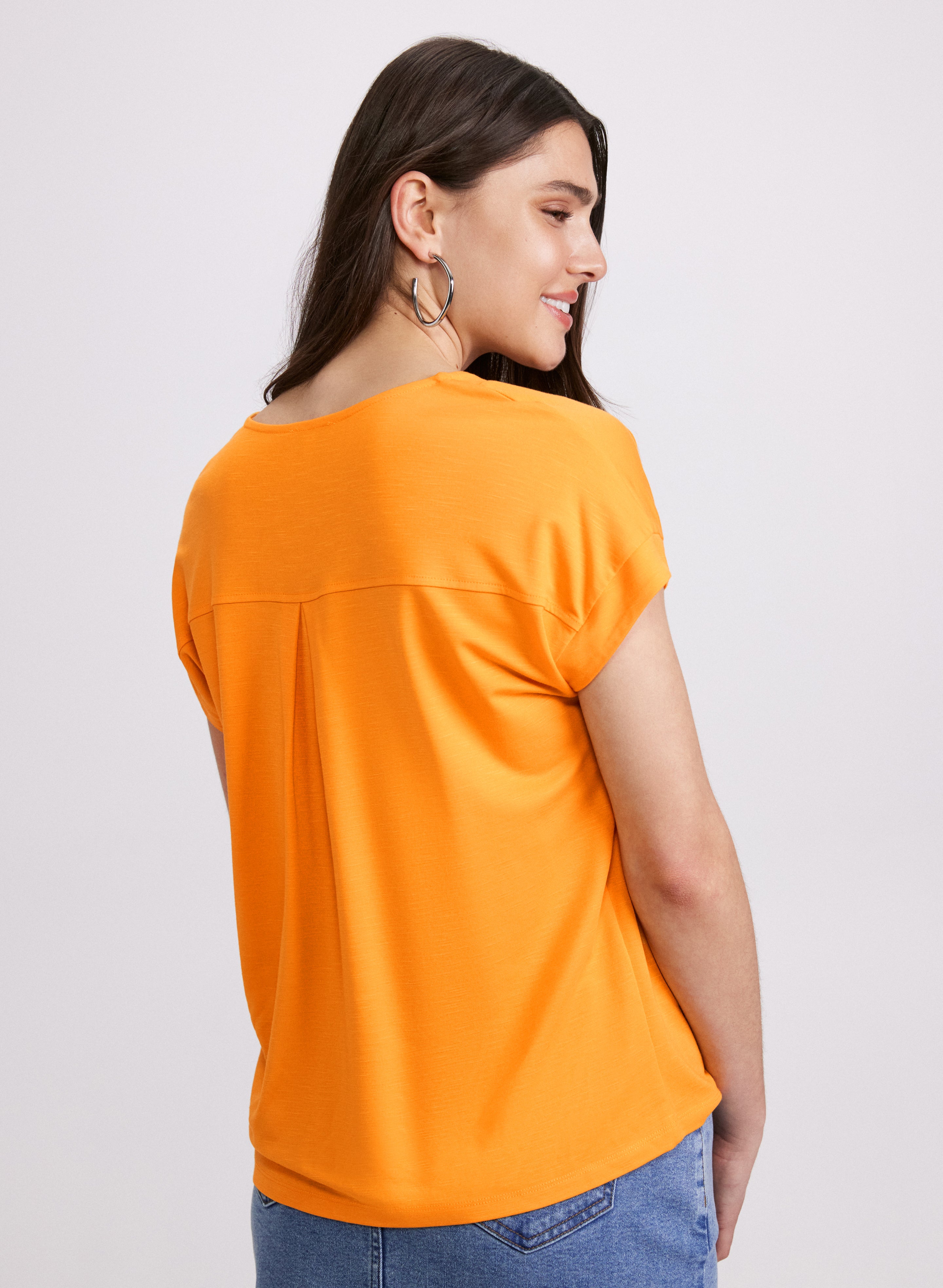 D Ring T-Shirt for Women - Desert Orange Petite Size 4010338 1052 831 - Casual Wear, Summer Outfits, Everyday Comfort