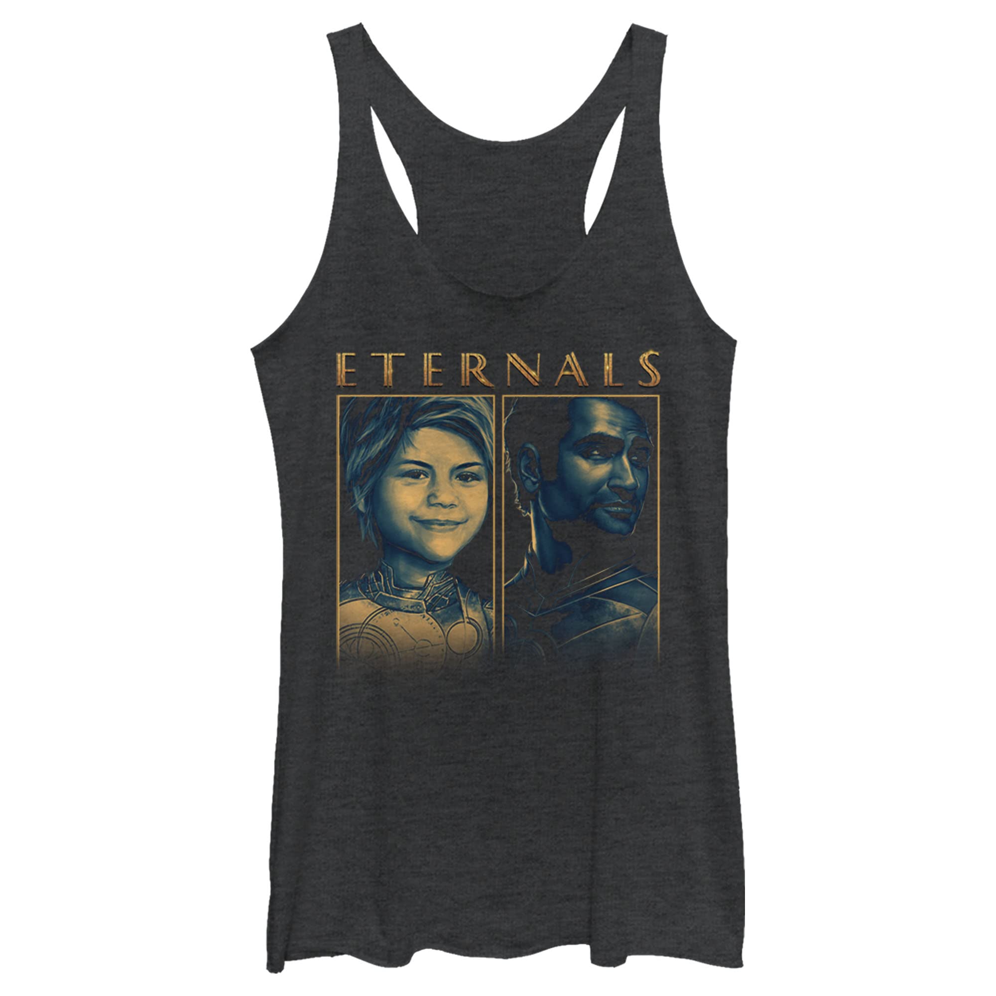 Marvel Women's Eternal Group Tri-Blend Racerback Layering Tank Top - Soft Comfortable Workout & Casual Wear for Gym, Yoga, and Everyday Fashion