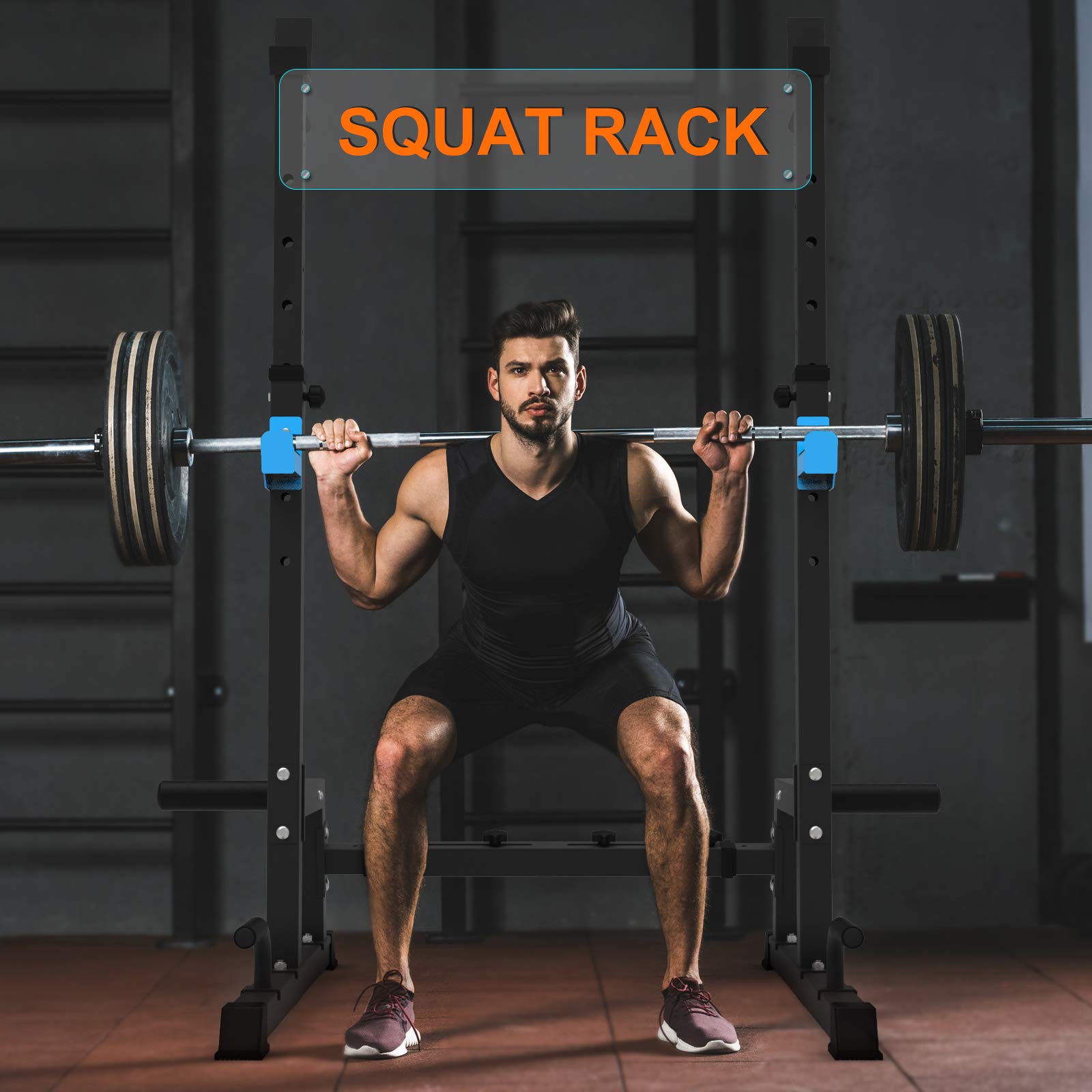JX FITNESS Power Cage - Heavy Duty Squat Rack with Pull Up Bar & Dip Bars, Multi-Functional Home Gym Equipment for Weight Lifting, Bench Press & Strength Training | Perfect for Garage Gym & Home Workout Setup