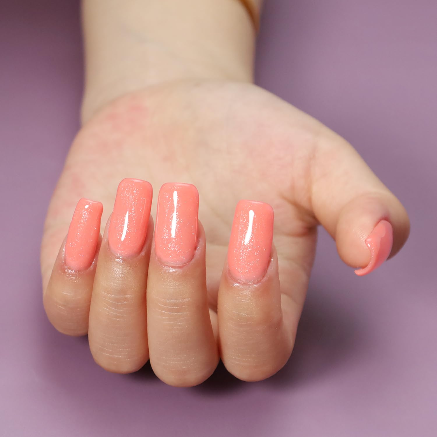 Hot Pink Elastic Rubber Base Coat Gel Nail Polish - Soak Off with LED Lamp - Long Lasting DIY Manicure Kit for Women - Perfect for Home Nail Care, Salon Use & Gift Giving