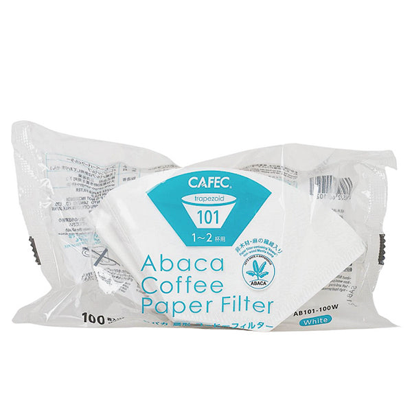 Premium Cafec Abaca Trapezoid Coffee Filters - 100% Natural Abaca Fiber for Pour Over & Drip Brewing - Perfect for Chemex, V60, and Kalita Wave Coffee Makers (Home & Cafe Use)