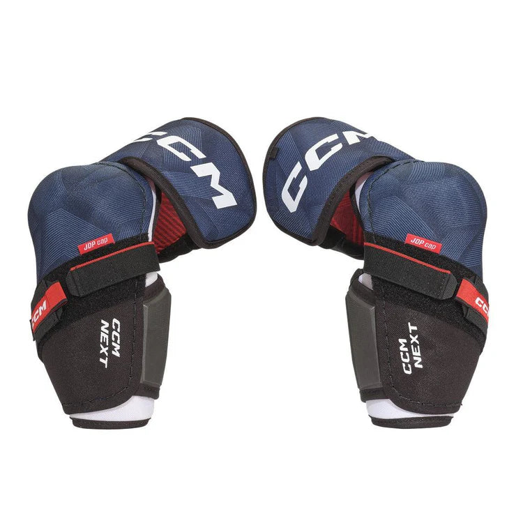 CCM S23 Next Junior Hockey Elbow Pads - Protective Gear for Youth Ice Hockey Players - Perfect for Games, Practices & Training Sessions