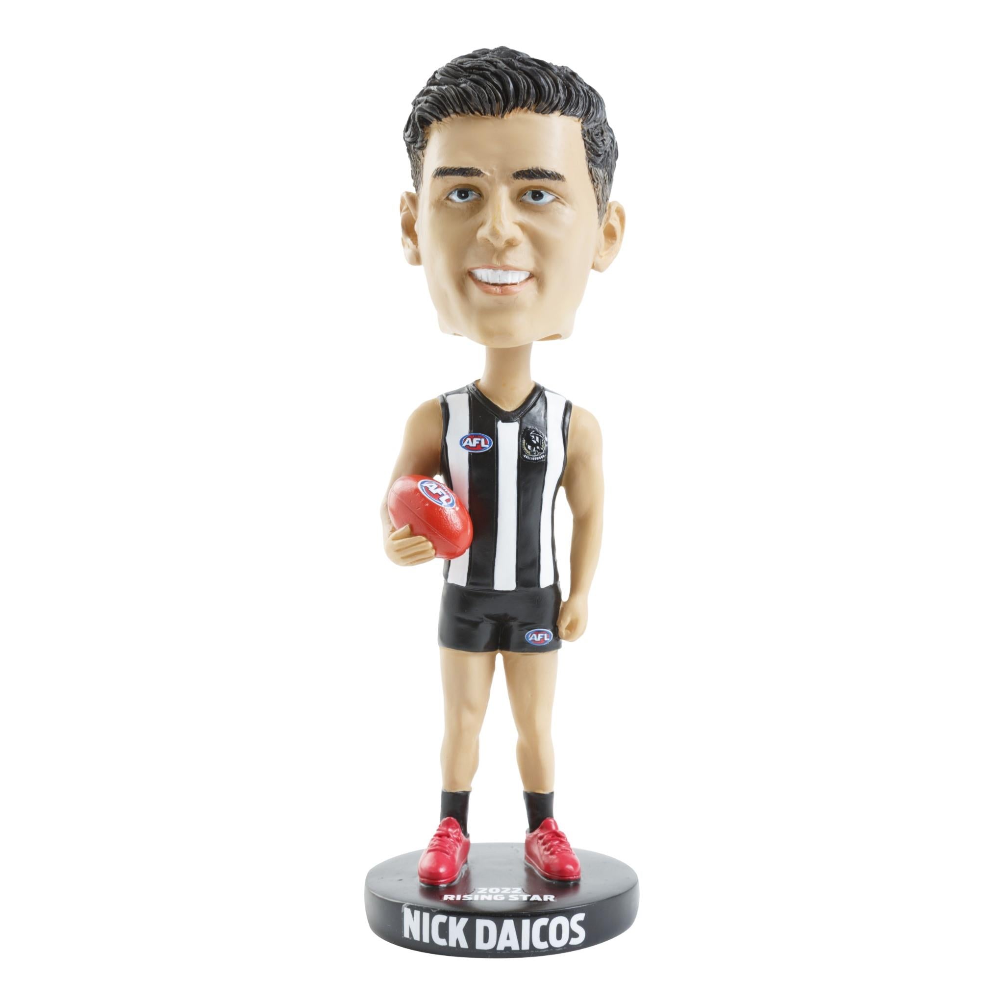 Collingwood Magpies AFL Nick Daicos Bobblehead - Officially Licensed AFL Collectible - Perfect for AFL Fans, Sports Memorabilia Collectors & Home/Office Decor