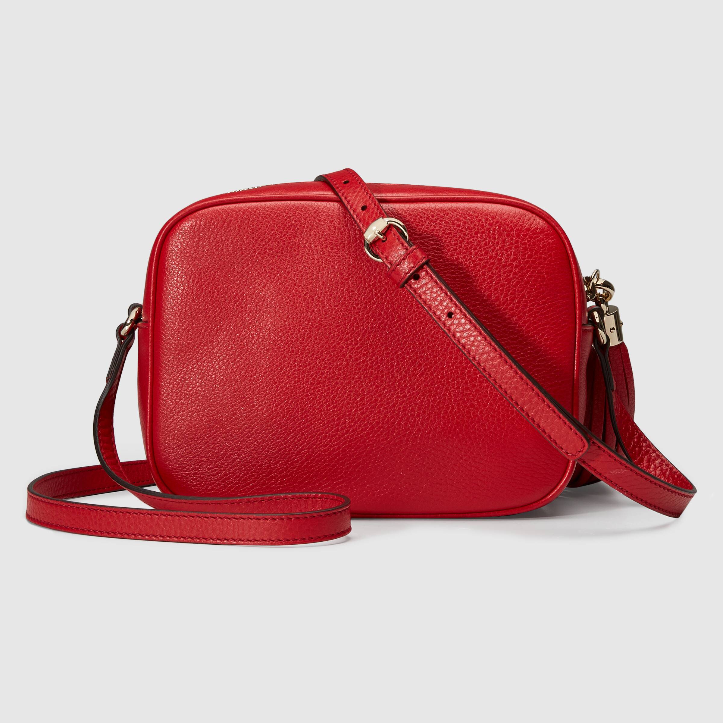 Gucci Soho Small Leather Disco Bag - Genuine Leather Crossbody Purse for Women, Red Handbag - Perfect for Night Out, Party & Date Night