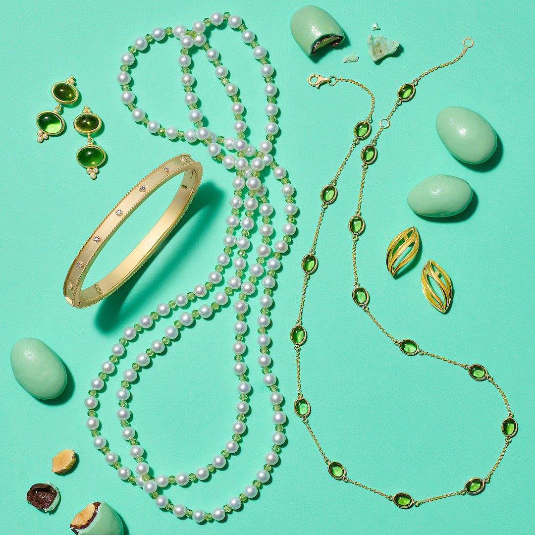 Peridot Station Necklace - Elegant Green Gemstone Jewelry for Women | Perfect for Everyday Wear, Gifts & Special Occasions