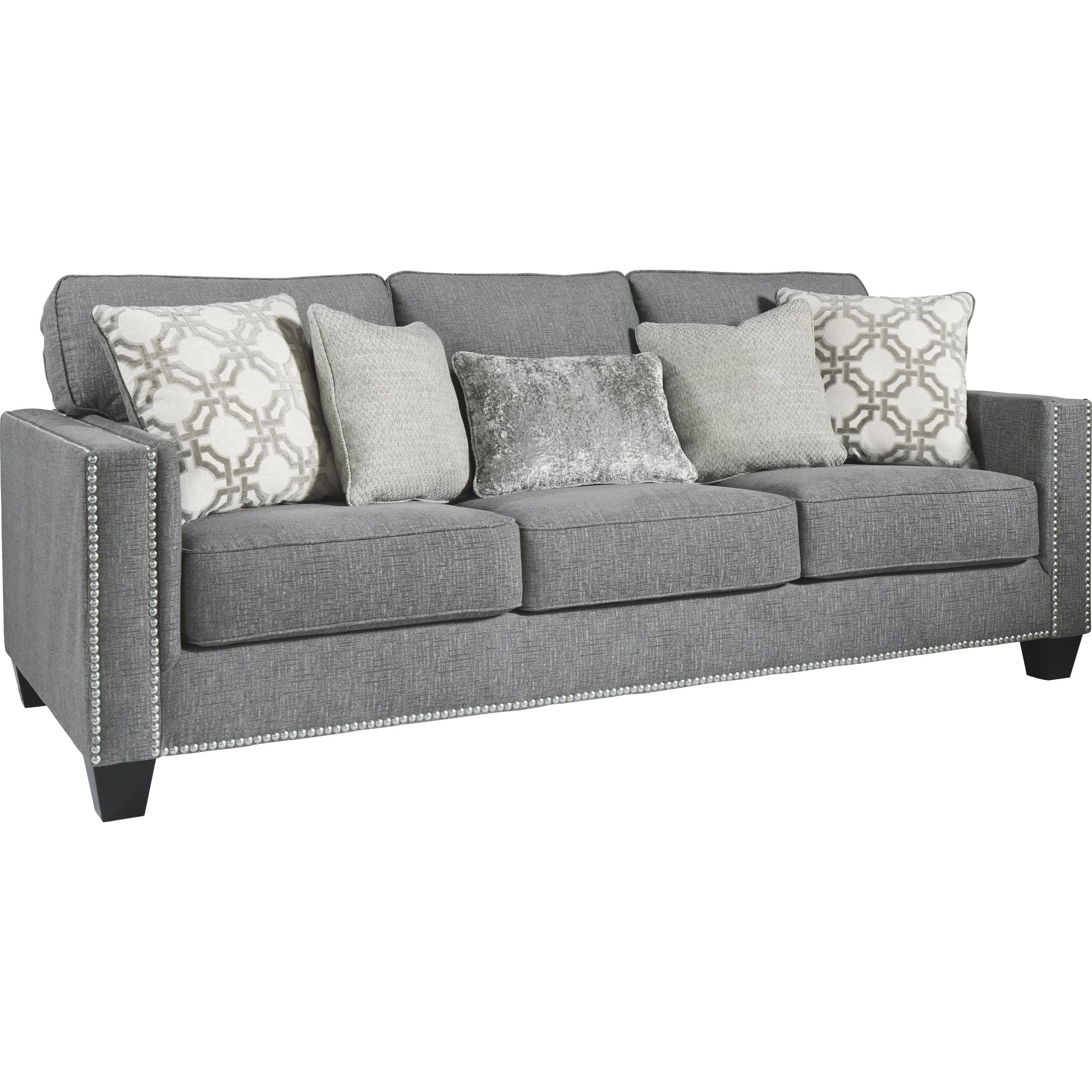 Barrali Modern Sofa in Soft Gray - Comfortable Living Room Couch for Small Spaces, Apartments & Cozy Home Decor