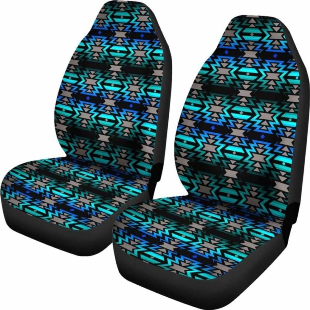 Premium Black Fire Northern Lights Car Seat Covers 105905 - Waterproof & Universal Fit for Cars, Trucks & SUVs - Perfect for Road Trips & Outdoor Adventures