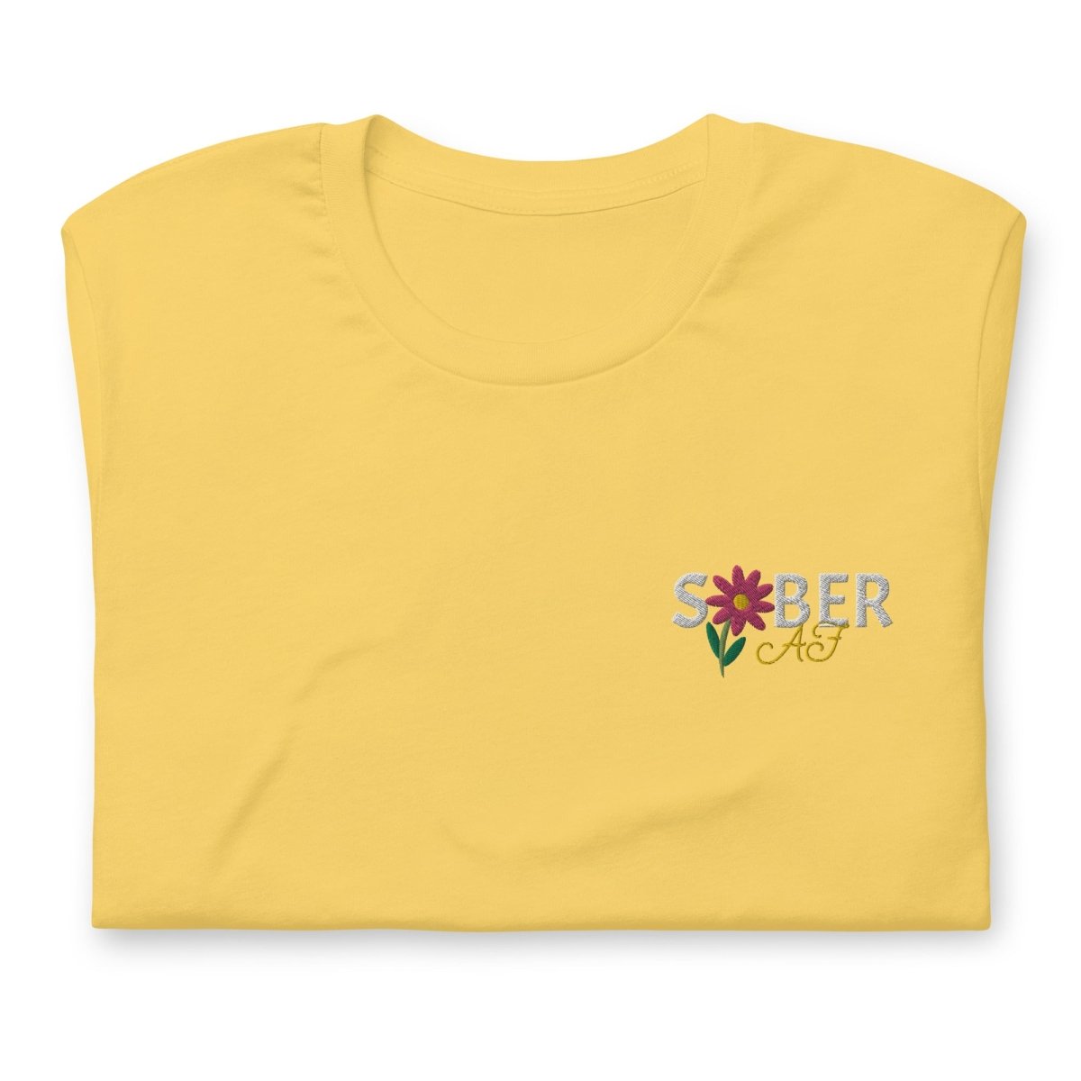 SOBER AF Unisex T-Shirt - Spring Blossom Design | Comfortable Casual Wear for Everyday Outfits & Social Events