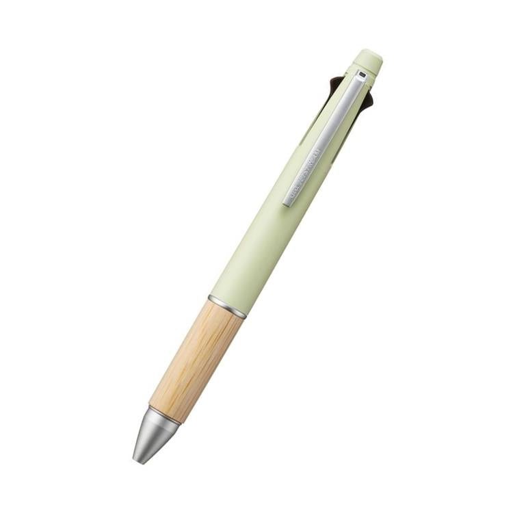 Limited Edition Jetstream 4-in-1 Bamboo Multifunctional Pen by Uni Mitsubishi - Premium Writing Tool for Office, School & Creative Work