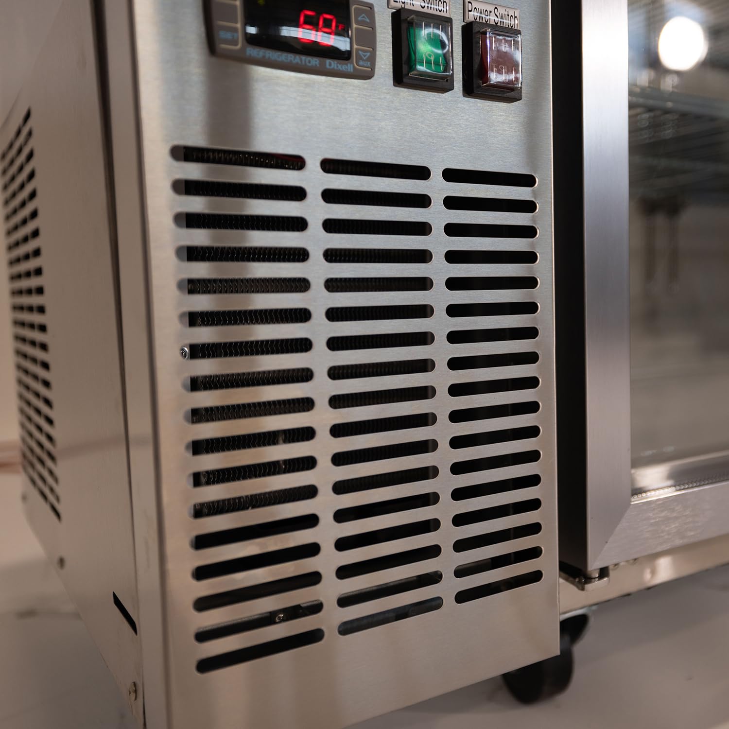 2 Glass Door Commercial Back Bar Cooler - 60