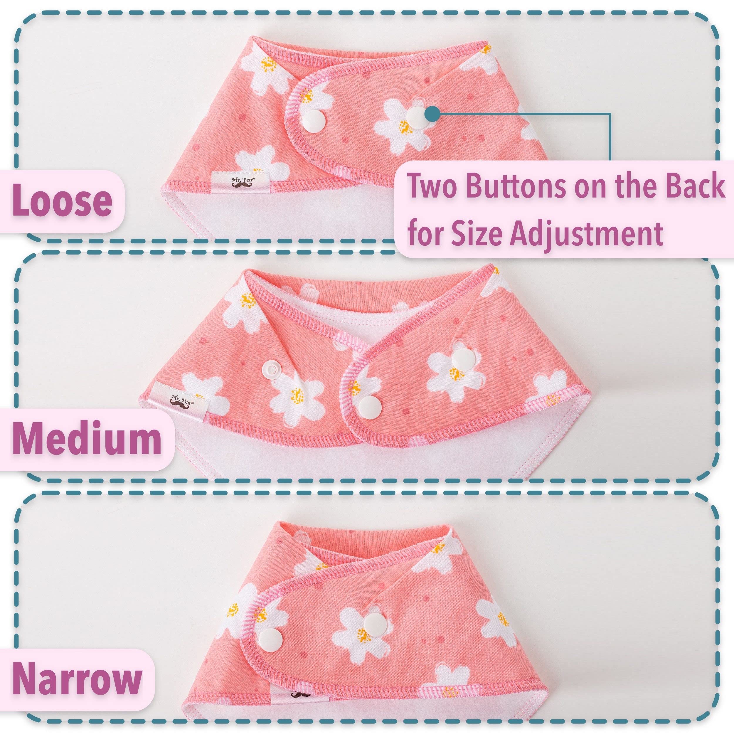 Mr. Pen 8 Pack Baby Bibs - Soft Drool & Bandana Bibs for Toddler Boys & Girls - Waterproof & Adjustable for Feeding, Teething & Everyday Use