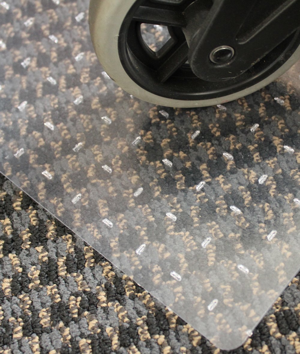 Heavy Duty Clear Vinyl Runner Mats for Carpeted Floors - 12' x 24