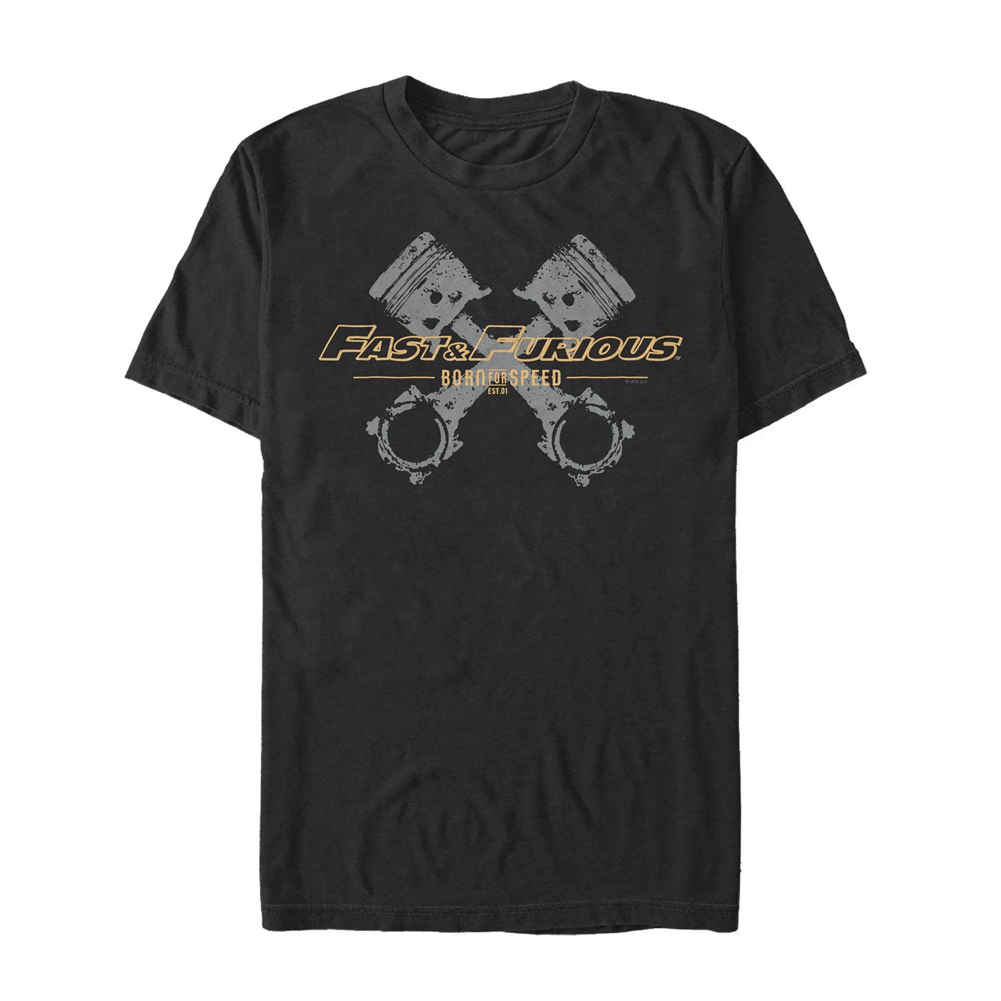 Fast & Furious Piston Speed Graphic T-Shirt for Men - Cool Movie Inspired Casual Tee - Perfect for Streetwear, Car Enthusiasts & Movie Fans
