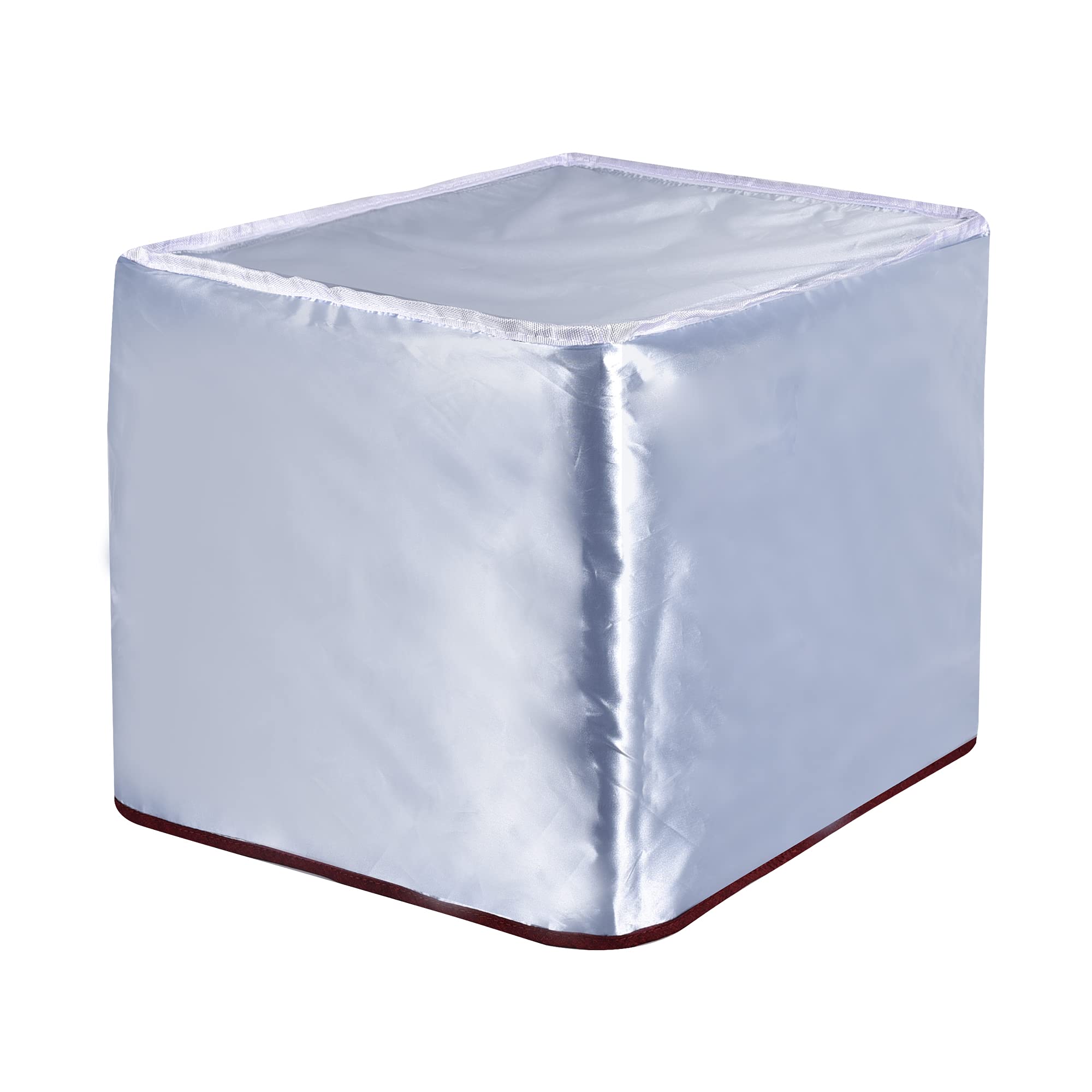 5-6 Quart Air Fryer Dust Cover with 2 Accessory Pockets - Waterproof & Easy Clean Fabric Protector (Burgundy) | Keep Your Countertop Clean for Baking, Frying & Healthy Cooking