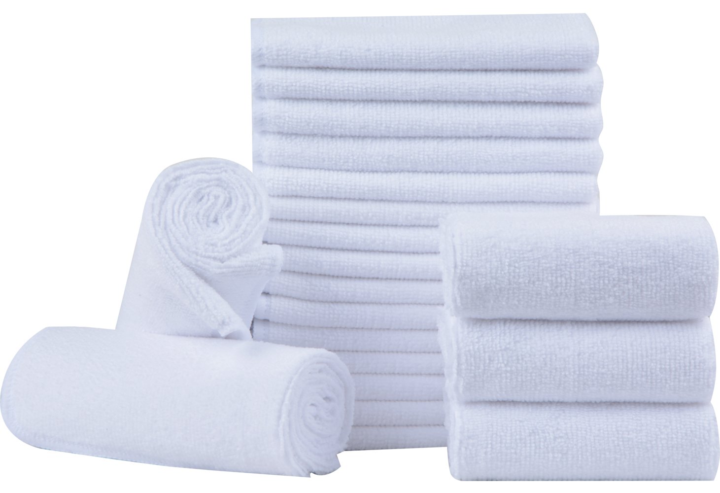 Ultra Absorbent Microfiber Dish Cloths - 20 Pack 12x12 Inch Fast Drying Kitchen Cleaning Rags for Washing Dishes, Countertops & Stainless Steel - Perfect for Daily Kitchen Cleaning & Household Chores