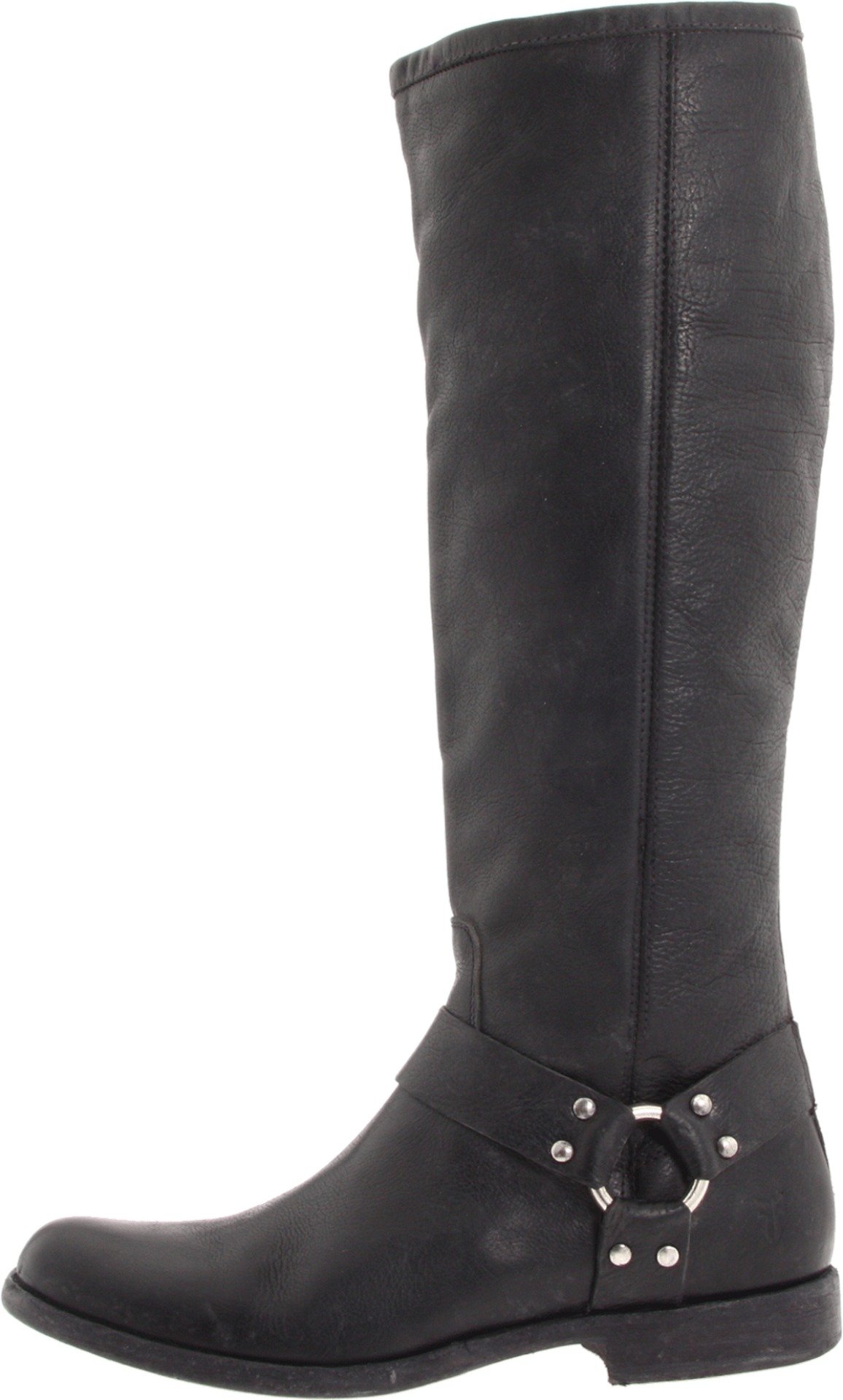 FRYE Women's Phillip Harness Tall Wide-Calf Boots - Western Riding Boots for Women, Comfortable Leather Cowgirl Boots for Everyday Wear, Country Style Fashion Boots for Fall and Winter Outfits