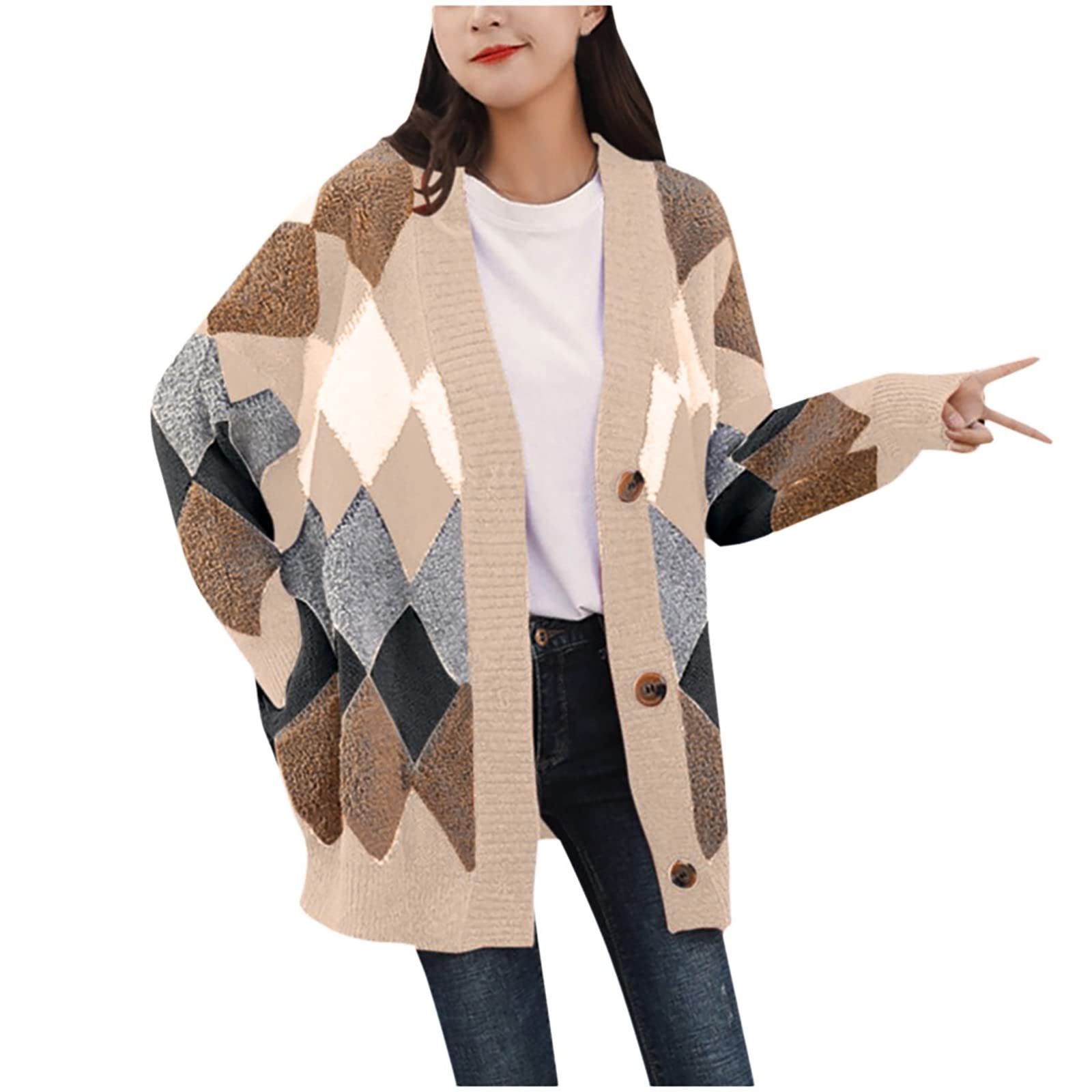 Lightweight Open Front Cardigan Sweater for Women - Summer Cotton Cable Knit Casual Coat in Khaki | Perfect for Beach Cover-Ups, Office Wear & Layering