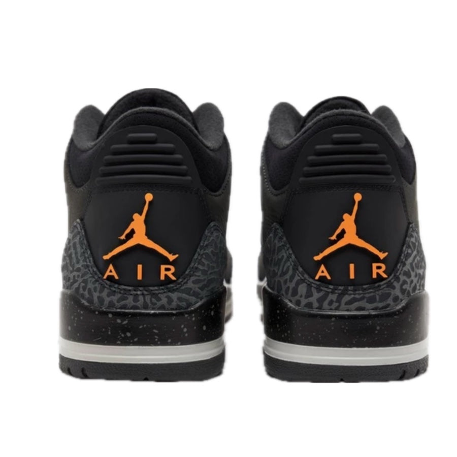 Air Jordan 3 Retro Fear Pack Sneakers - Night Stadium/Total Orange/Black/Flat Pewter/Neutral Grey - Men's Basketball Shoes for Streetwear & Casual Wear