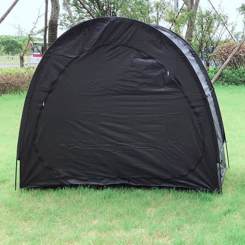 Portable Bike Storage Tent - Outdoor Foldable Bike Shed Cover for 1 Bicycle, Waterproof Garden Shelter for Patio, Yard & Garage (Black) | Perfect for Backyard, Camping & Seasonal Bike Protection