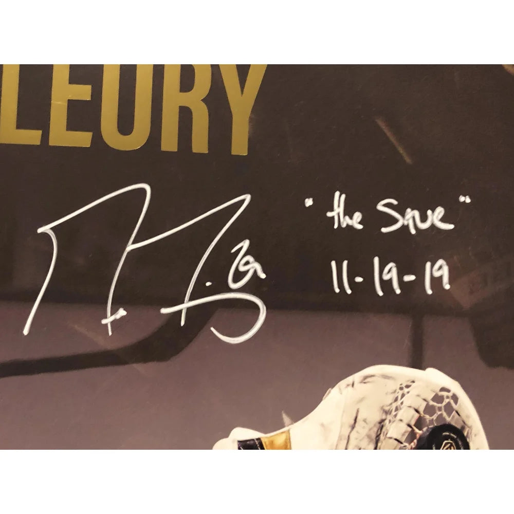 Marc Andre Fleury Signed & Inscribed 