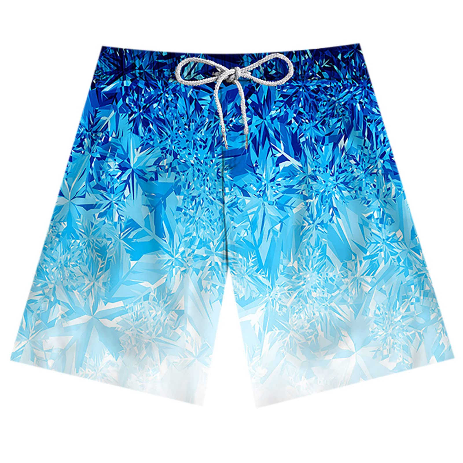 **Men's Quick Dry Swim Shorts - Hawaiian 3D Print Surf Board Shorts for Swimming, Beach & Summer Outdoor Activities**