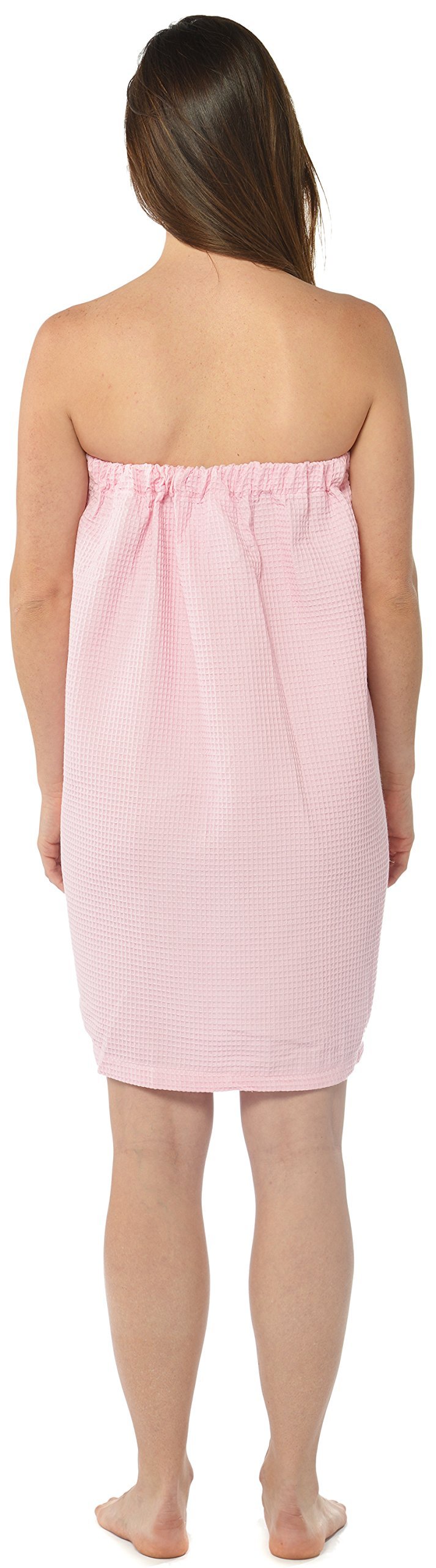Women's Waffle Knit Spa Wraps - Soft Gym & Beach Cover Up Towel Wrap - Perfect for Yoga, Poolside & Post-Workout Relaxation