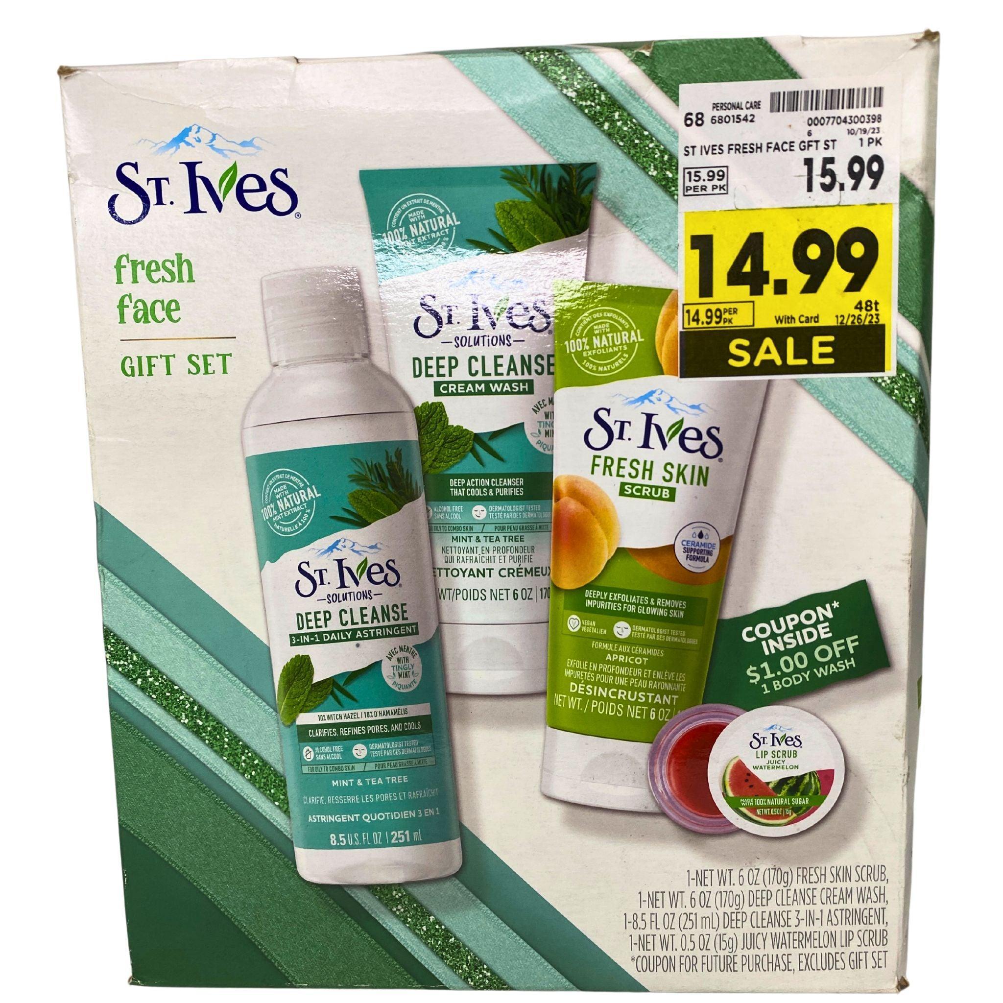St Ives Fresh Face & Shower Me with Love Gift Set + Harry's Shave Set Assorted Mix (24 Pcs) - Perfect for Valentine's Day Gifts, Birthday Presents & Self-Care Essentials