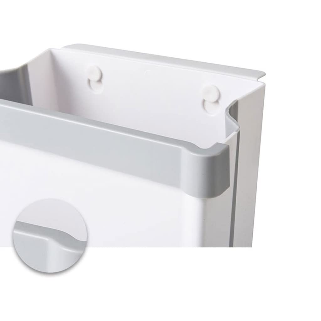 Foldable Wall-Mounted Kitchen Trash Can - Under Sink Hanging Garbage Bin for Cabinet Door, Countertop & Bathroom - Space Saving Household Waste Bin for Kitchen, Living Room & Toilet Organization