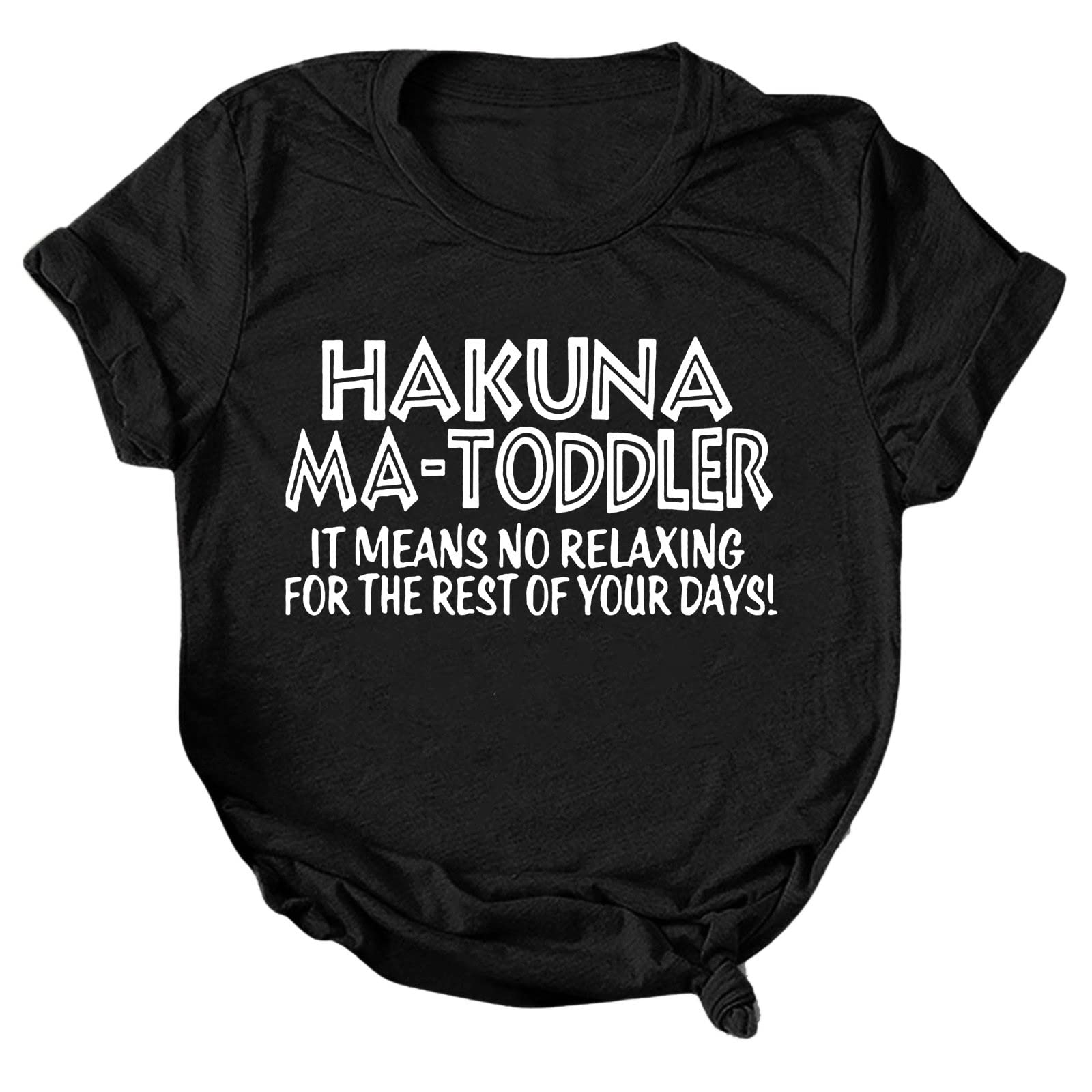 Funny Women's Graphic T-Shirts - Cute Printed Summer Short Sleeve Crewneck Tee | Casual Loose Fit Blouse for Everyday Wear, Weekend Outings & Vacation