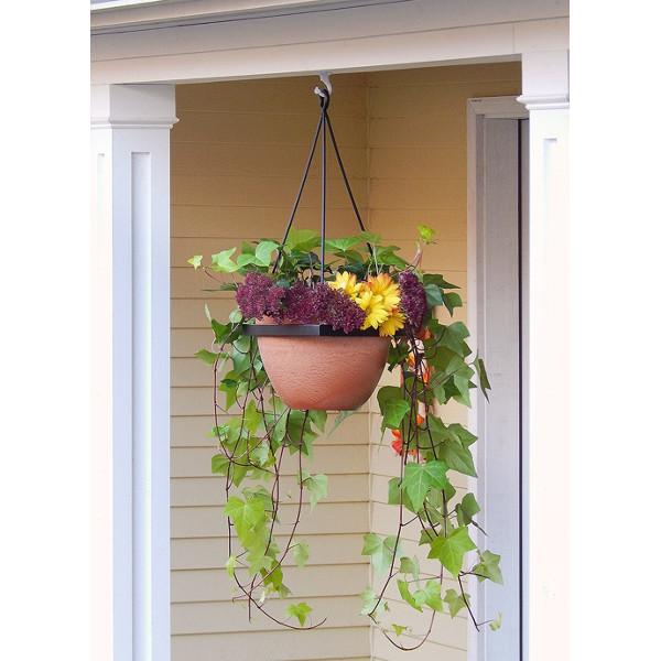 Lina Hanging Planters - Modern Indoor/Outdoor Flower Pots with Drainage Holes - Perfect for Home Decor, Balcony, Garden & Office Plants (Set of 3)