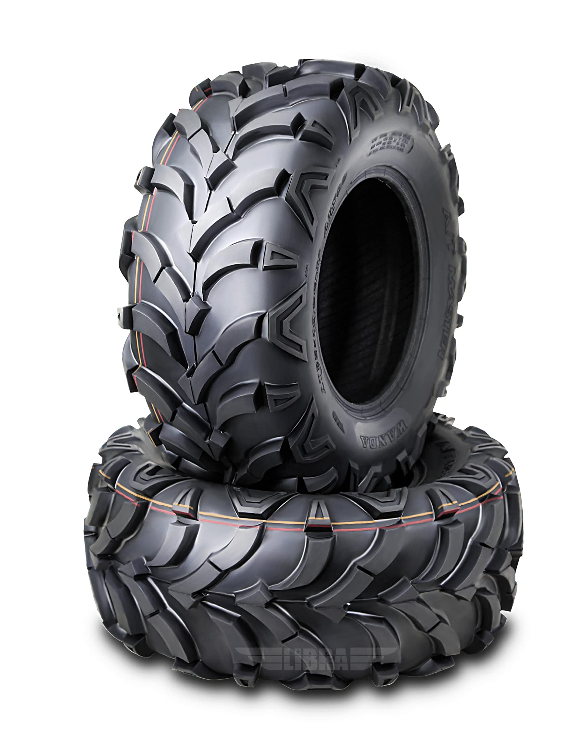 2-Pack WANDA UTV/ATV Tires 27x11-14 8PR Heavy Duty Mud Tires with 20mm Deep Tread - Perfect for Off-Roading, Trail Riding & Mud Adventures