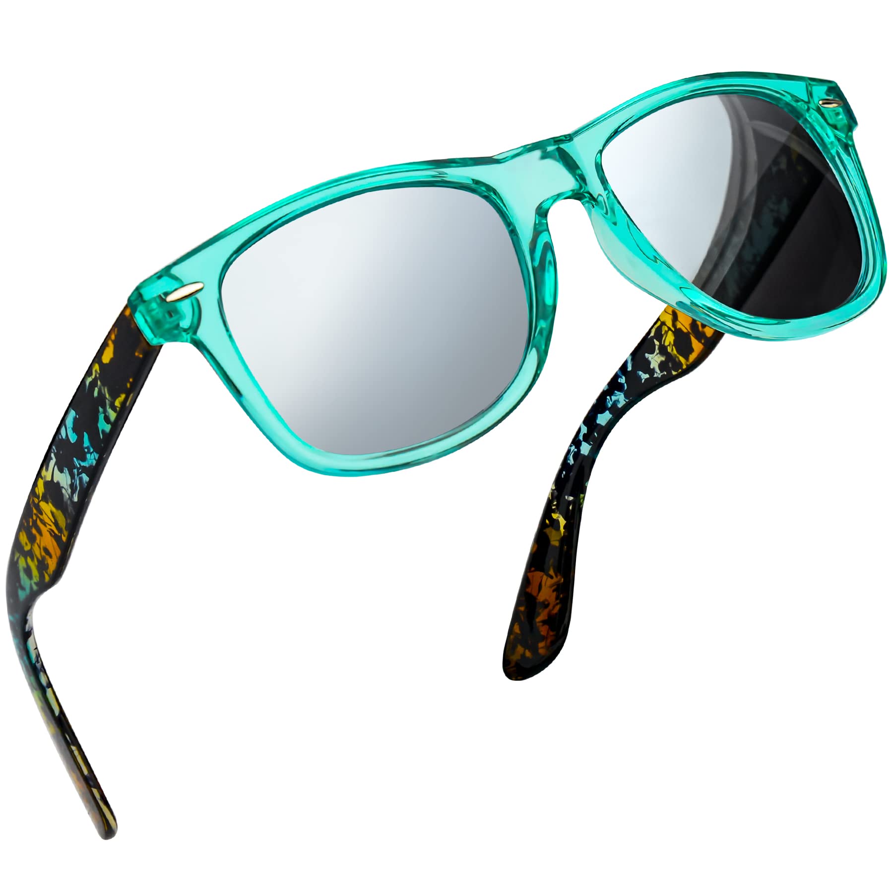 Joopin Square Polarized Sunglasses for Men & Women - UV Protection, Trendy Designer Shades for Outdoor Activities, Driving, and Beach Vacations